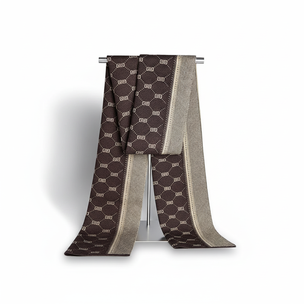 Soft Patterned Stylish Winter Scarf for Men