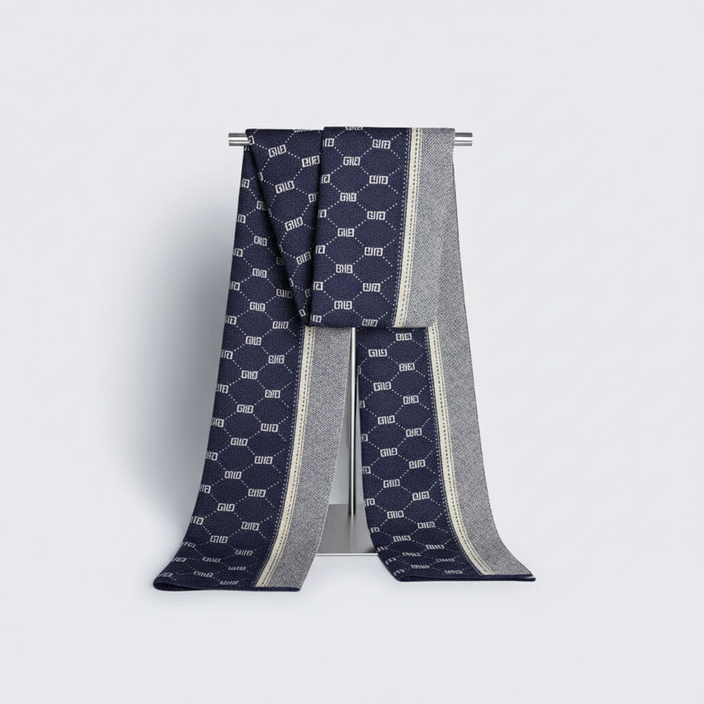 Soft Patterned Stylish Winter Scarf for Men