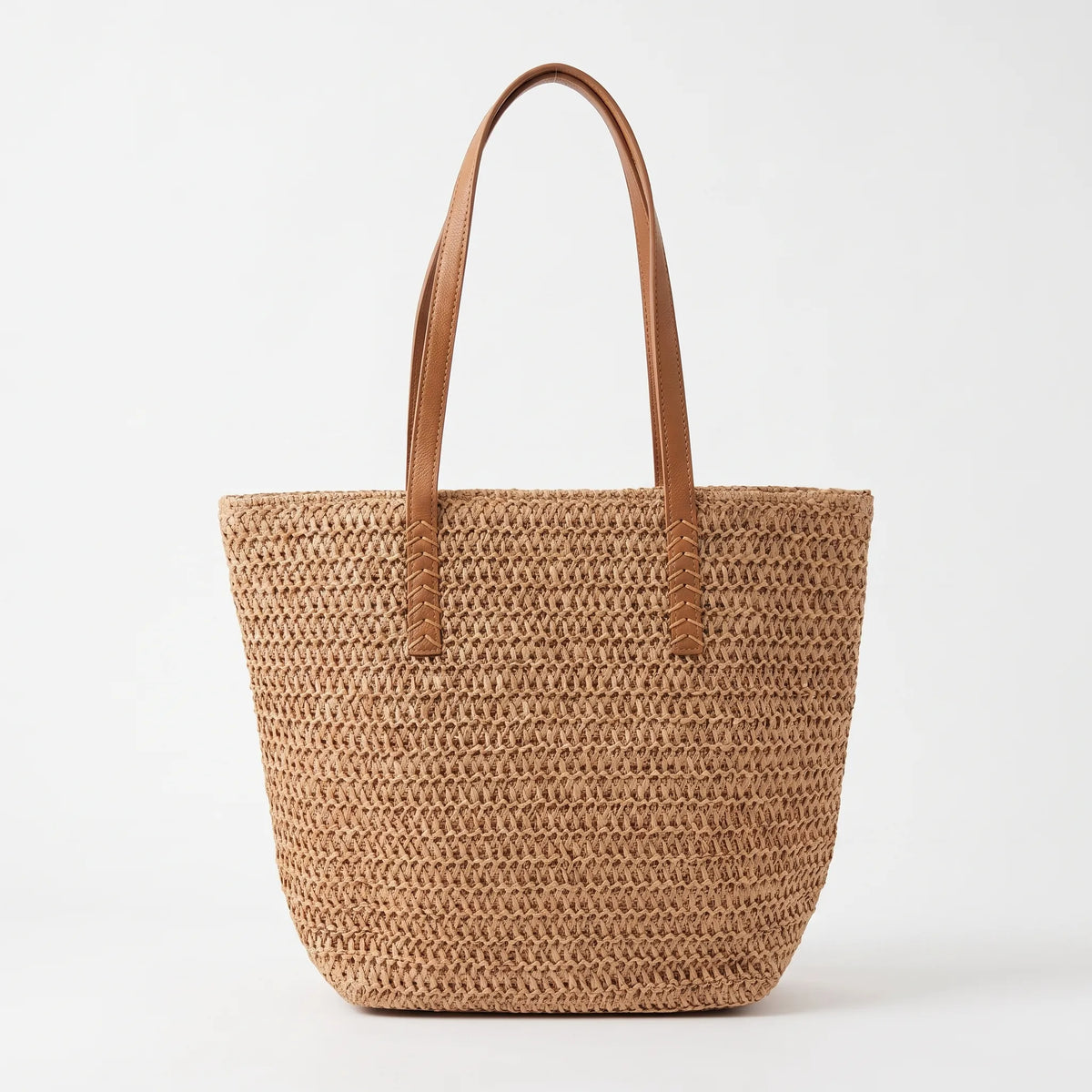Textured Woven Spacious Zippered Shoulder Beach Tote Handbag