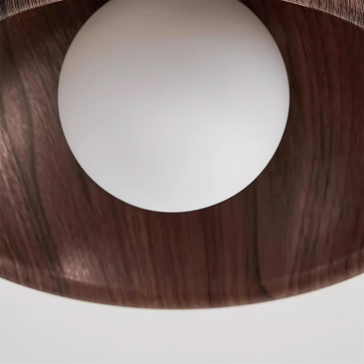 Minimalist Round Wooden Scandinavian Japandi Surface Mount Ceiling Light