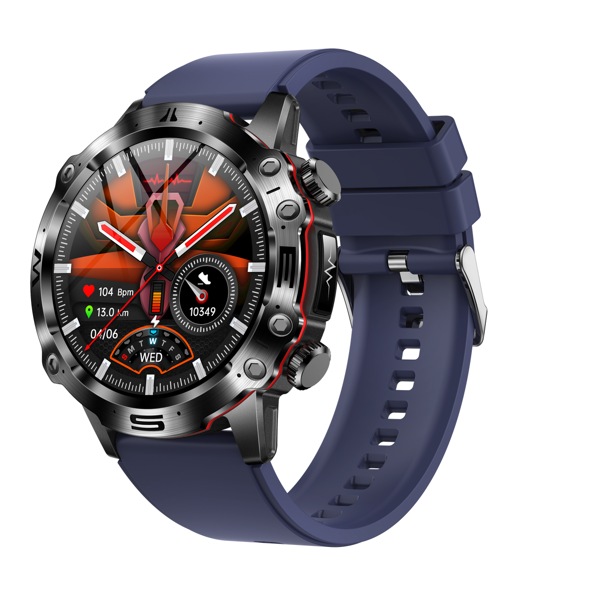 AMOLED Touchscreen ECG Blood Pressure Bluetooth Calling Fitness Smartwatch