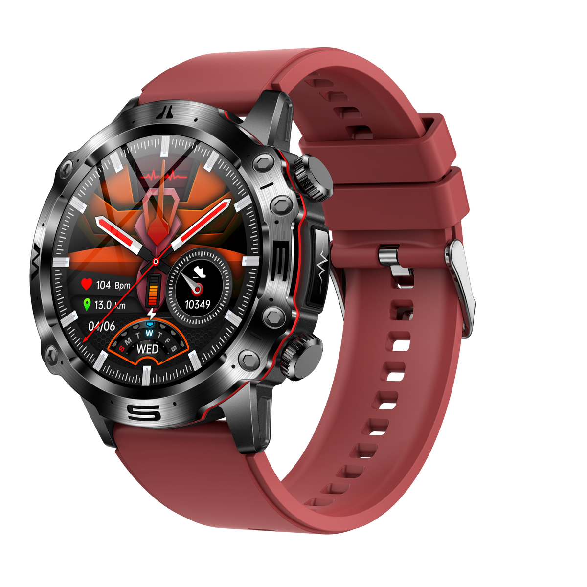 AMOLED Touchscreen ECG Blood Pressure Bluetooth Calling Fitness Smartwatch