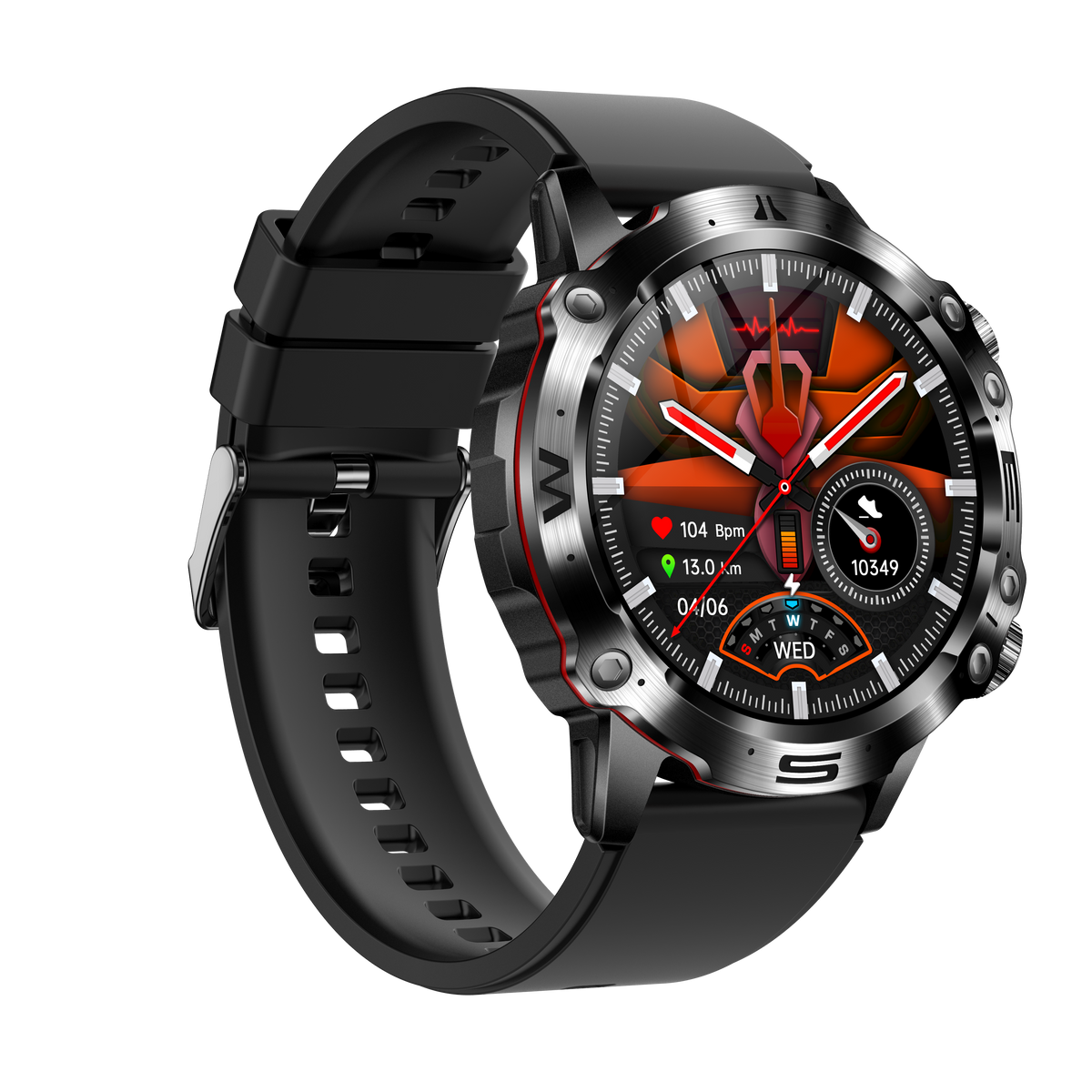 AMOLED Touchscreen ECG Blood Pressure Bluetooth Calling Fitness Smartwatch
