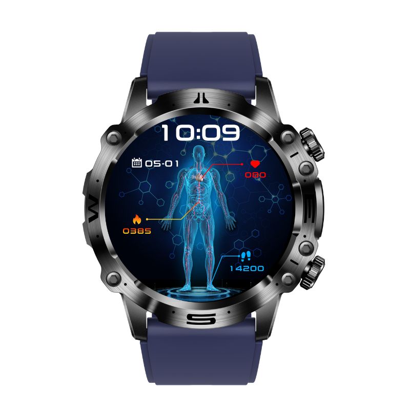 AMOLED Touchscreen ECG Blood Pressure Bluetooth Calling Fitness Smartwatch