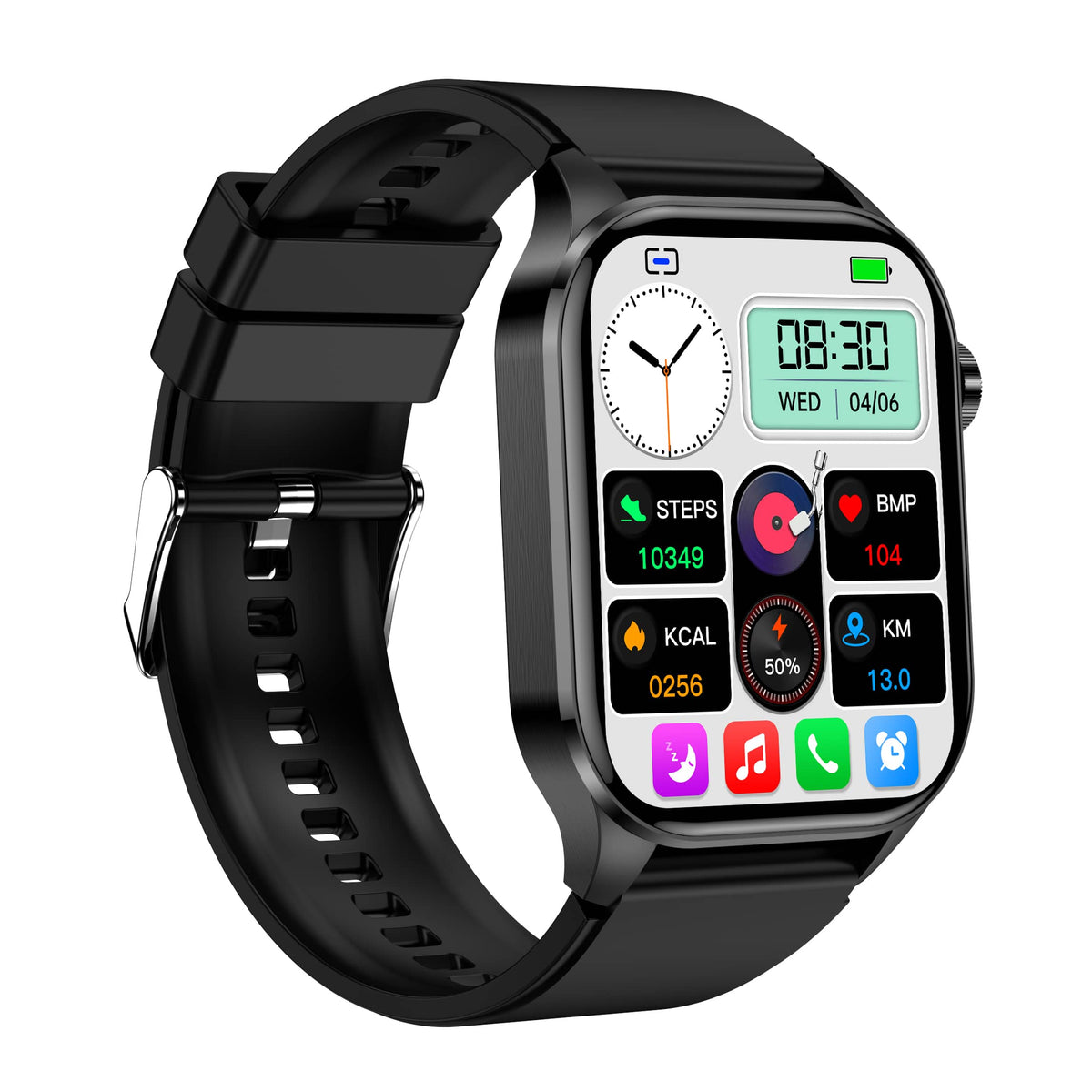 Waterproof Amoled Display Heart Rate Ecg Tracking Smartwatch