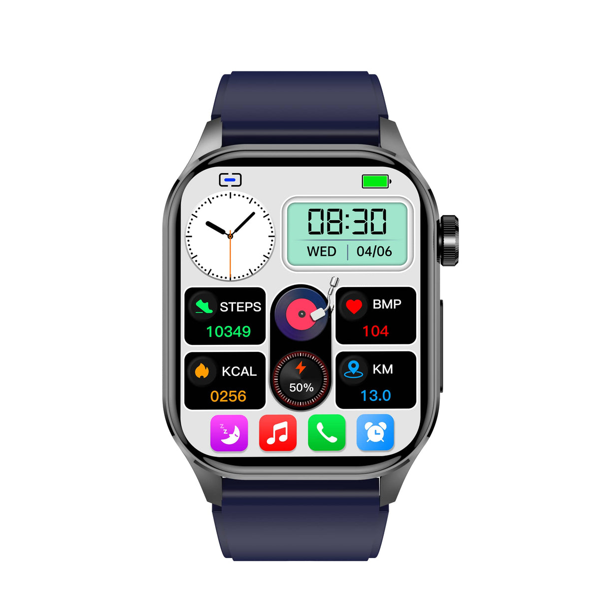 Waterproof Amoled Display Heart Rate Ecg Tracking Smartwatch