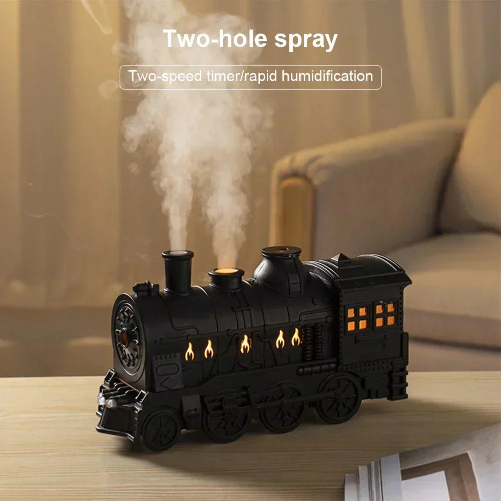 Playful Steam Locomotive Shaped Aromatherapy Diffuser and Humidifier