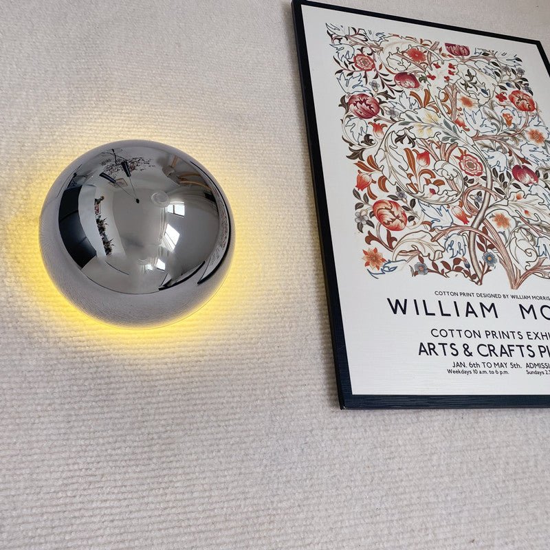 Bauhaus Eclipse Halo Round Metallic Sculptural Wall Light
