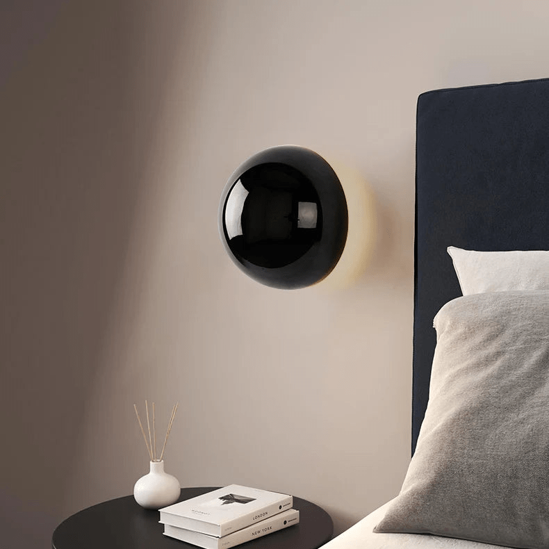 Bauhaus Eclipse Halo Round Metallic Sculptural Wall Light
