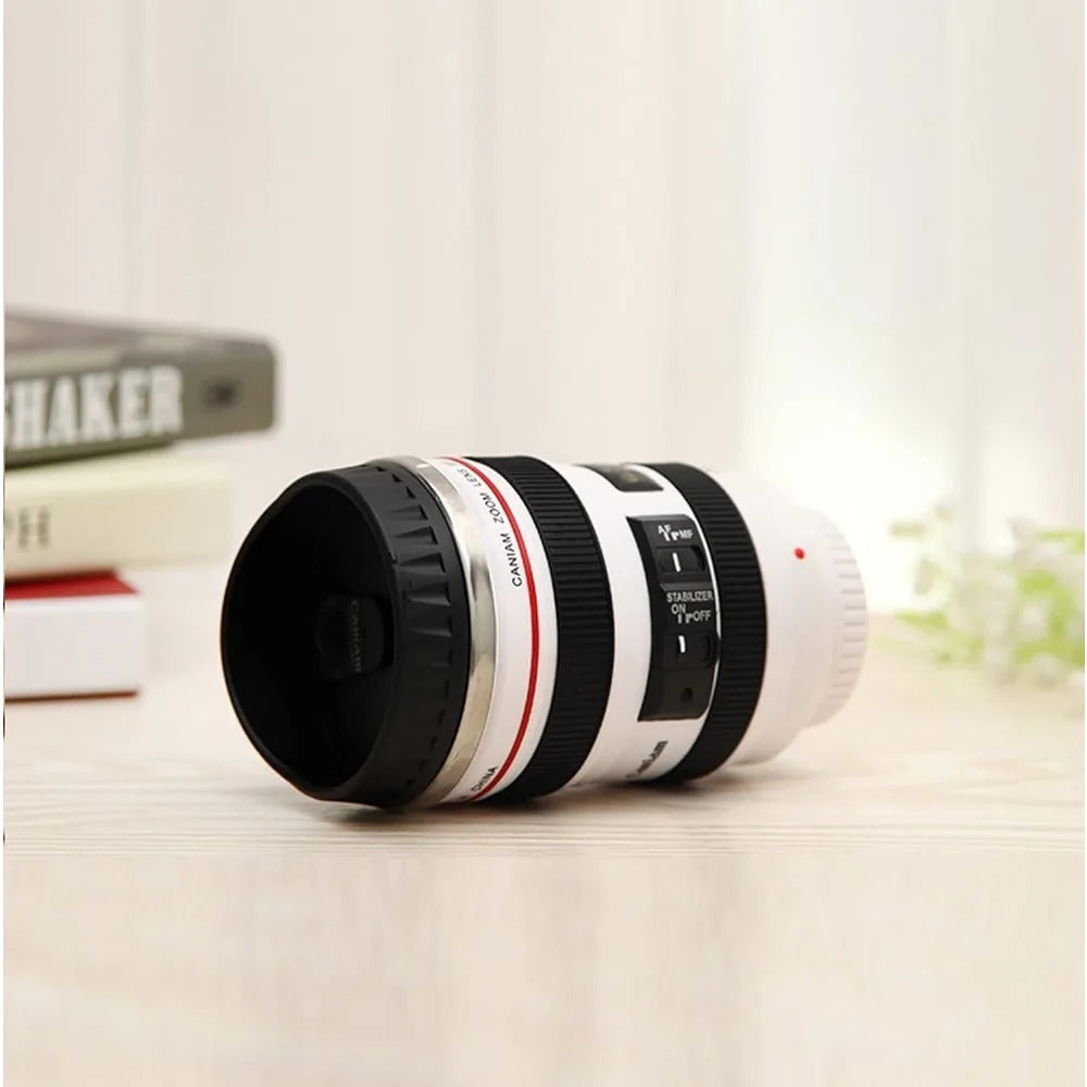Realistic Camera Lens Shaped Focus Ring Coffee Mug