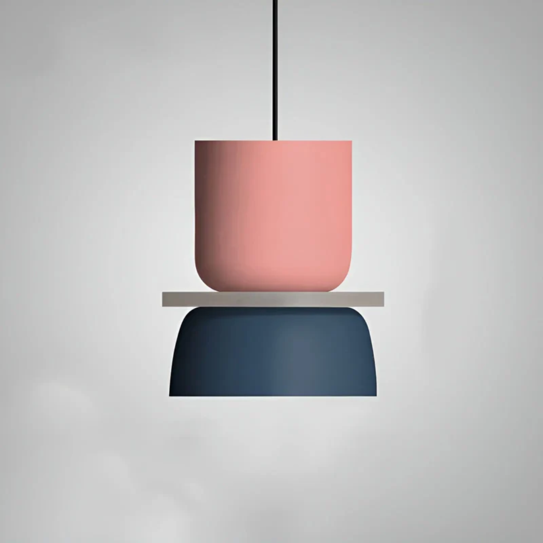 Macaron Metal Dome Multicolor Single Bulb Pendant Light