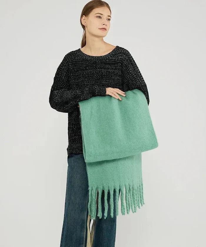 Soft Extra Long Cashmere Winter Scarf For Women