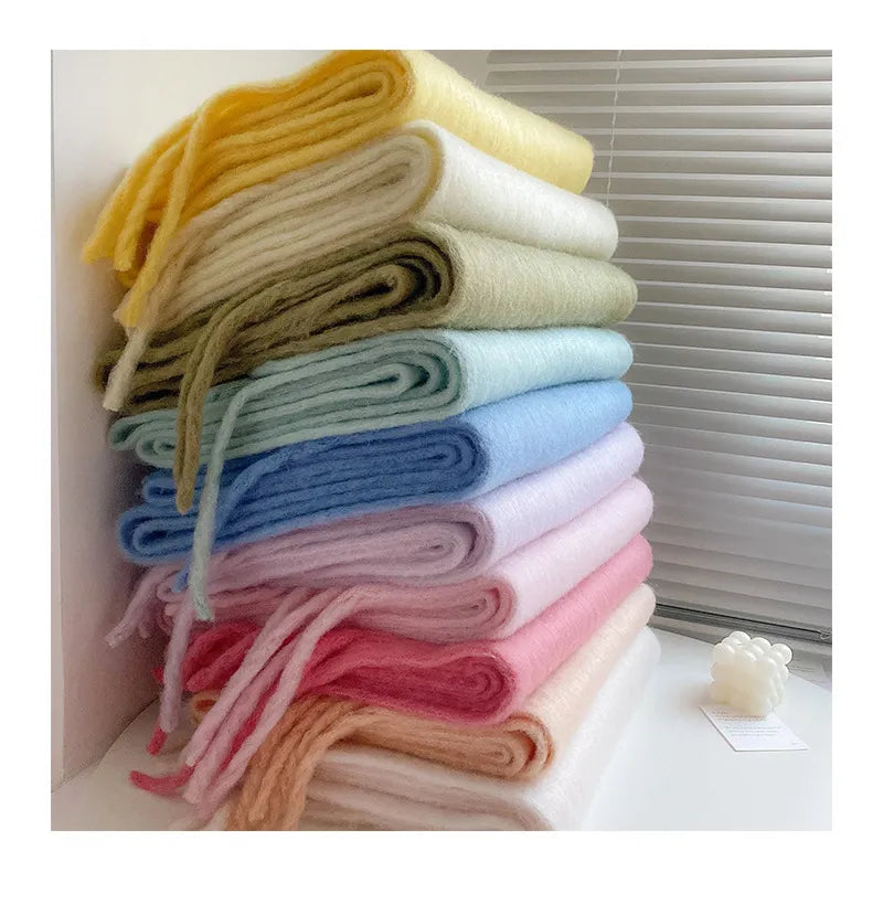 Soft Extra Long Cashmere Winter Scarf For Women