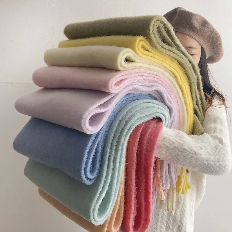 Soft Extra Long Cashmere Winter Scarf For Women