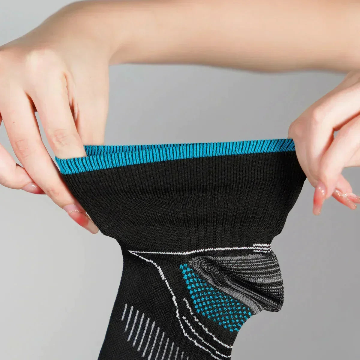 Seamless Orthopaedic Arch Support Compression Socks With Left Right Fit