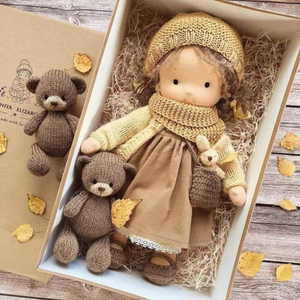 Handmade Charming Soft Plush Baby Doll Play Companion Toy