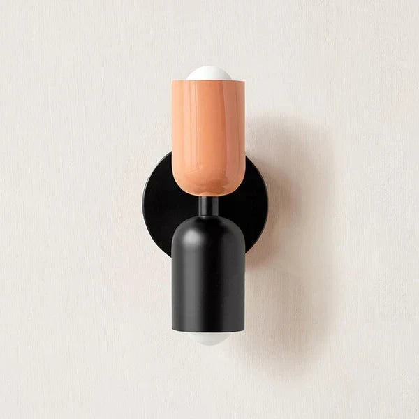 Dual Head Adjustable Resin Metal Wall Light
