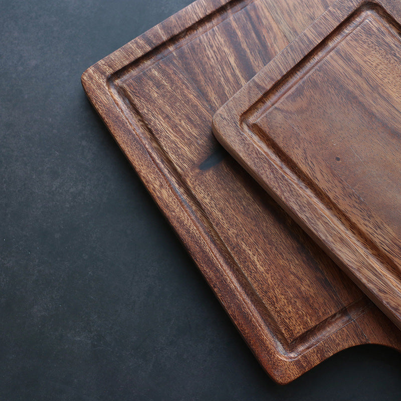 Sleek Minimalist Solid Wood Knife-Friendly Cutting Board