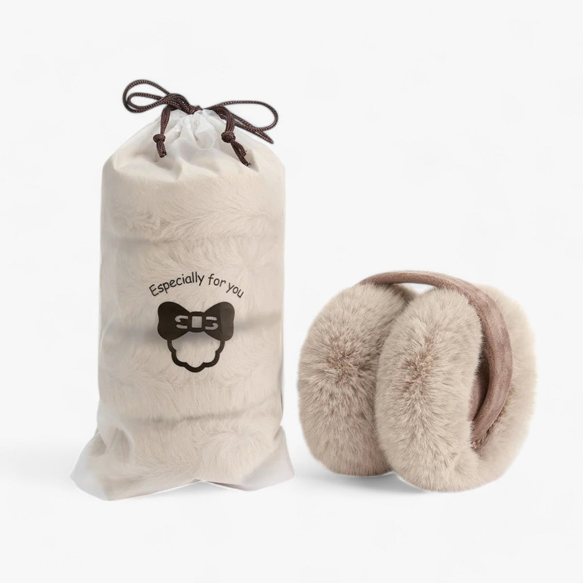 Plush Faux Fur Foldable Unisex Winter Ear Warmers