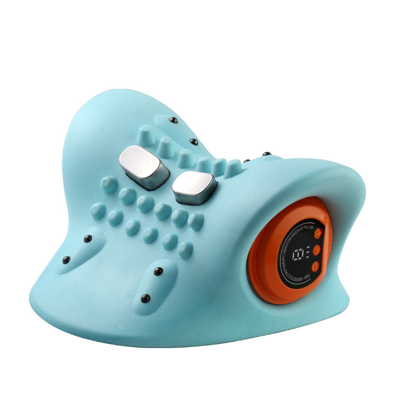 Ergonomic Portable Heat Vibration EMS Neck Massage Device