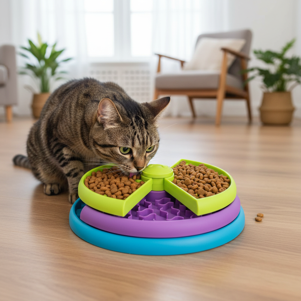Multi-Level Foraging Design Interactive Slow Feeder Dog Bowl