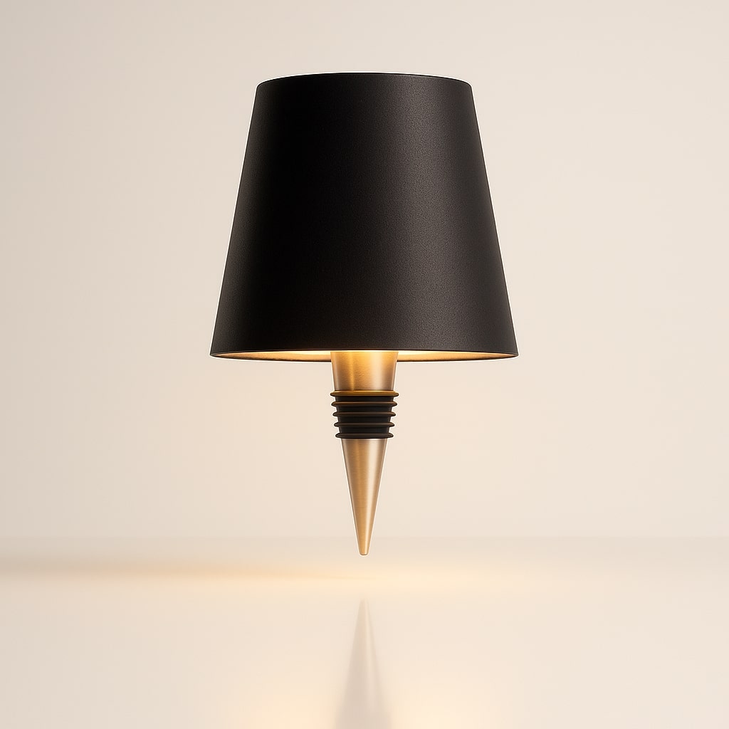 Cordless Bottle Topper Rechargeable Adjustable Ambiance Table Lamp