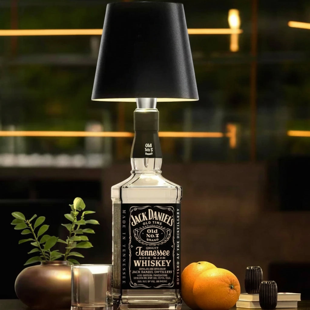 Cordless Bottle Topper Rechargeable Adjustable Ambiance Table Lamp