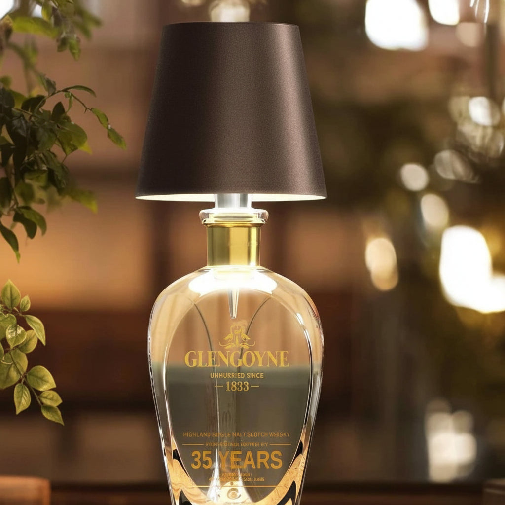 Cordless Bottle Topper Rechargeable Adjustable Ambiance Table Lamp