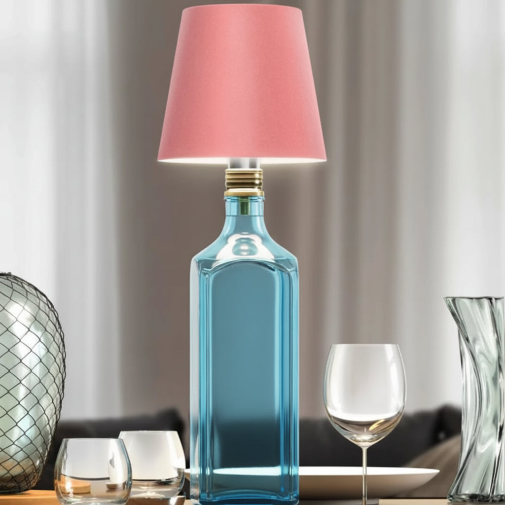 Cordless Bottle Topper Rechargeable Adjustable Ambiance Table Lamp