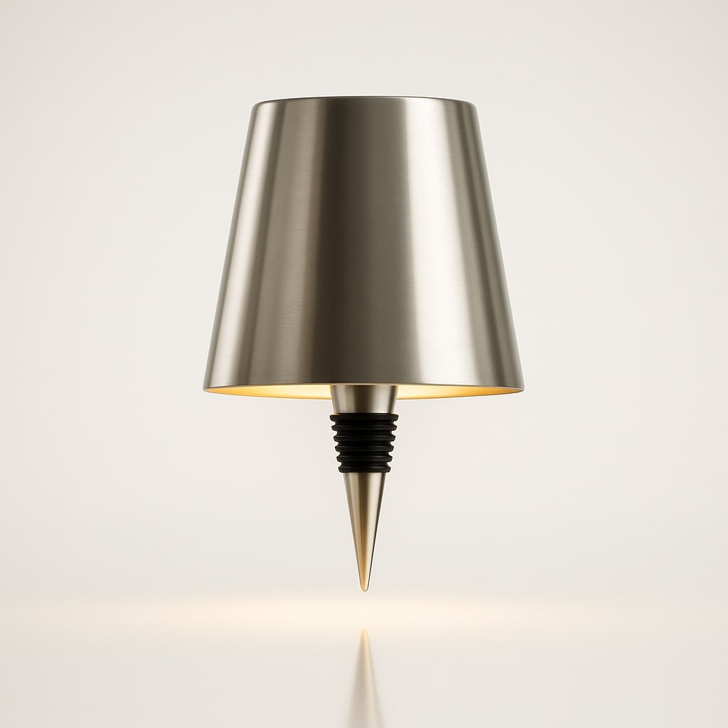 Cordless Bottle Topper Rechargeable Adjustable Ambiance Table Lamp