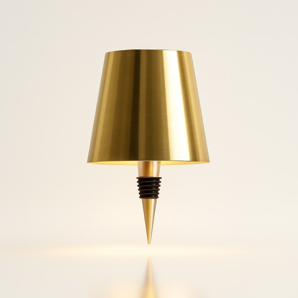 Cordless Bottle Topper Rechargeable Adjustable Ambiance Table Lamp