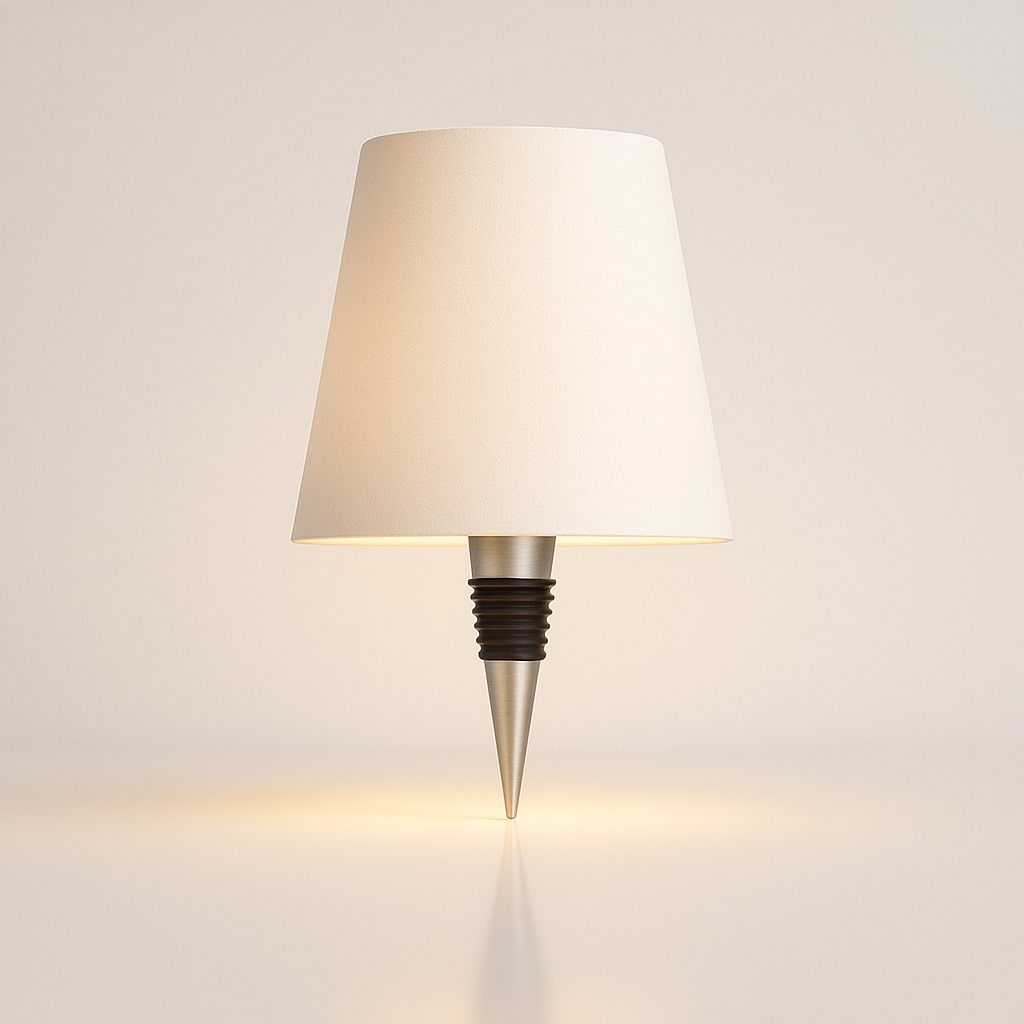 Cordless Bottle Topper Rechargeable Adjustable Ambiance Table Lamp