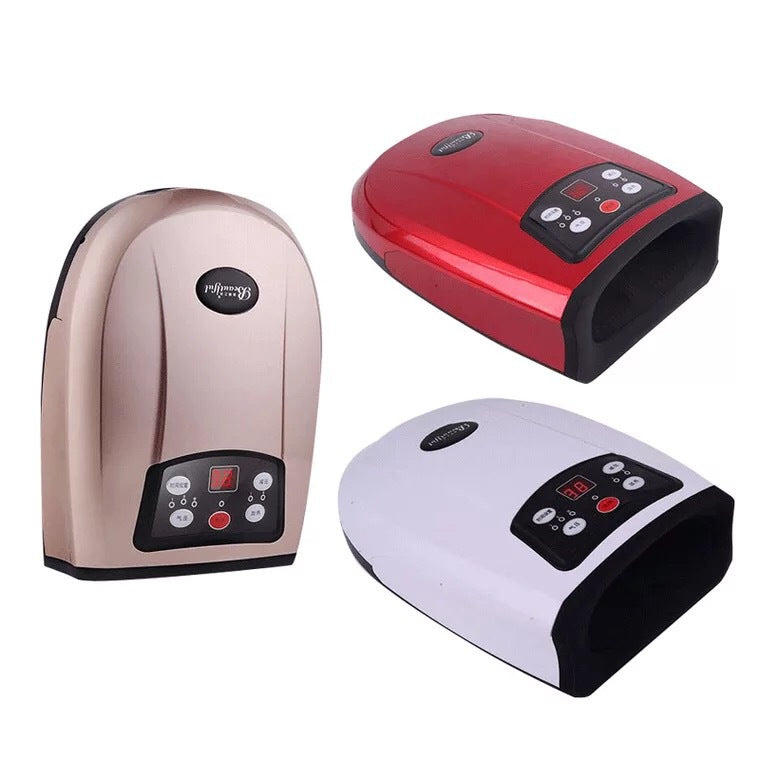 Cordless Air Compression Heat Therapy Hand Massager Device