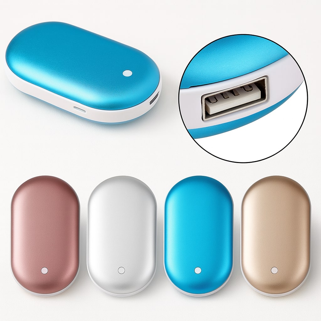 Compact Rechargeable Dual Function Electric Hand Warmer Power Bank Charger