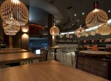 Handcrafted Solid Wood Natural Grain Rustic Pendant Light