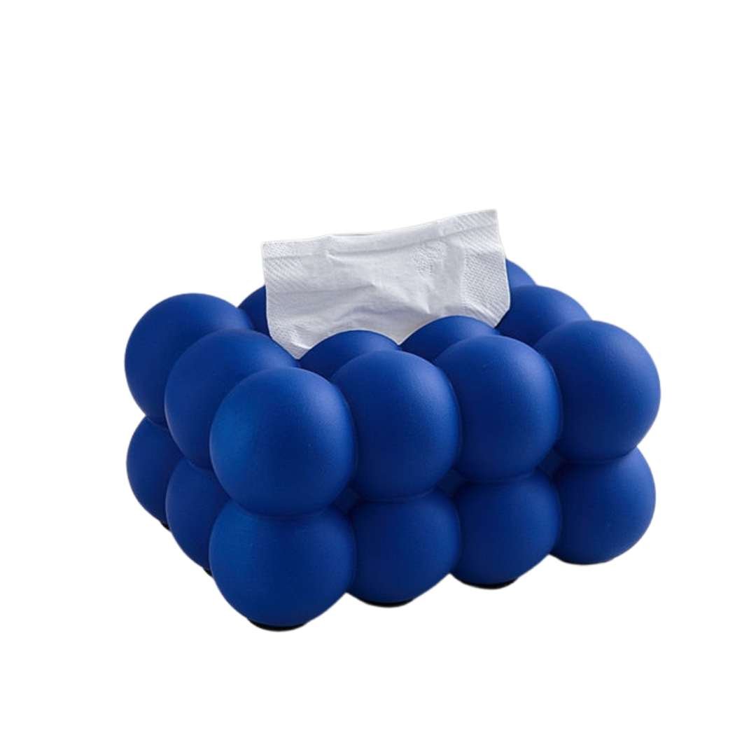 Sculptural Spherical Ceramic Round Tissue Box Holder Cover
