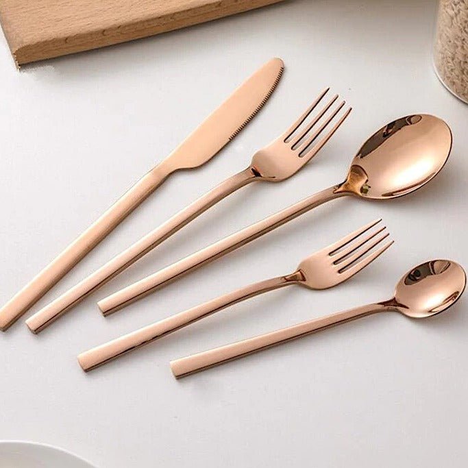 Polished Stainless Steel Ergonomic Flatware Cutlery Set