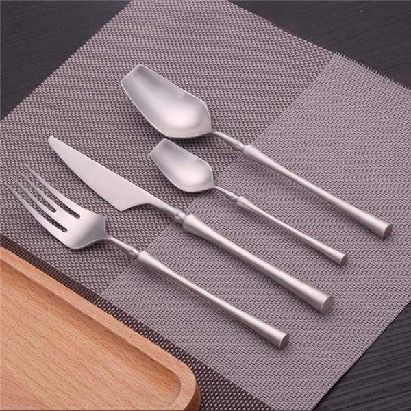 Satin Finish Hand Forged Stainless Steel Flatware Cutlery Set