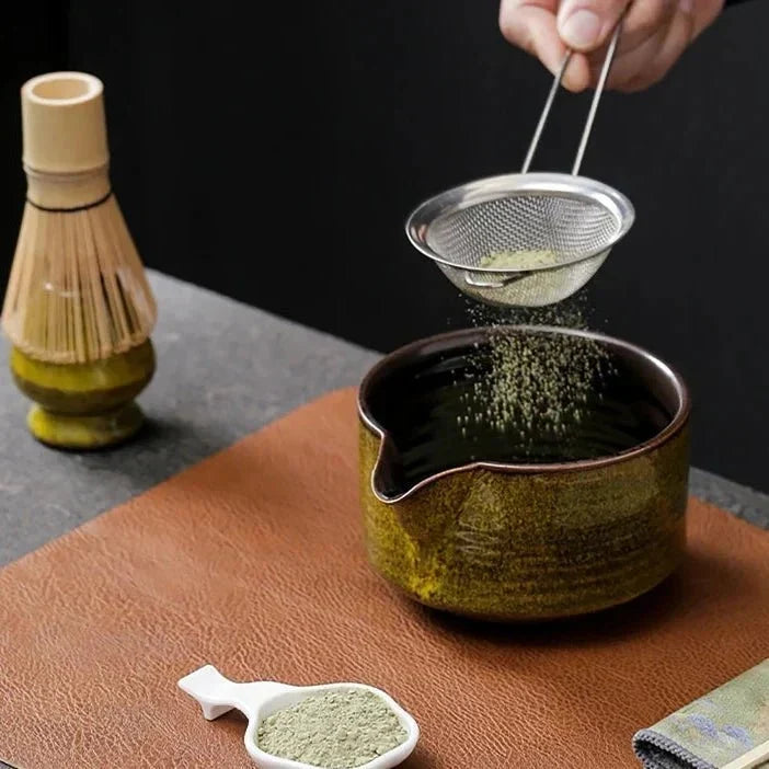 Japanese Inspired Ceramic Bamboo Matcha Set