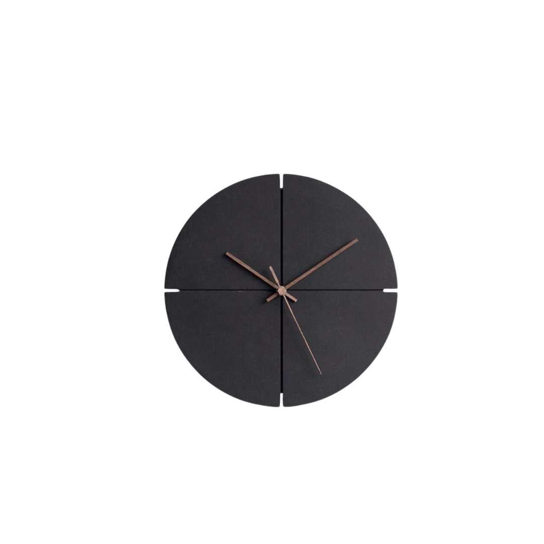 Slim Aluminum Frame Glass Dial Silent Quartz Wall Clock