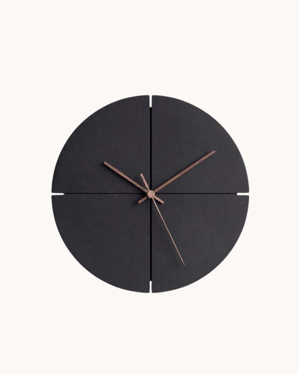 Slim Aluminum Frame Glass Dial Silent Quartz Wall Clock