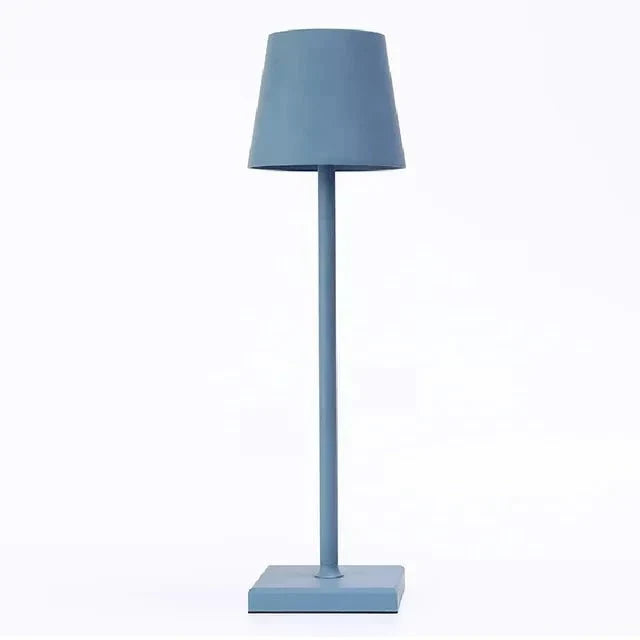 Modern Aluminum Metallic Rechargeable Touch Dimmable Cordless Table Lamp