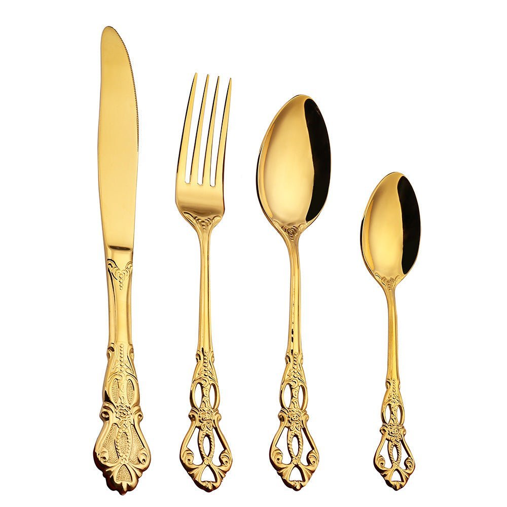 Hand-Forged Stainless Steel Dishwasher Safe Cutlery Set