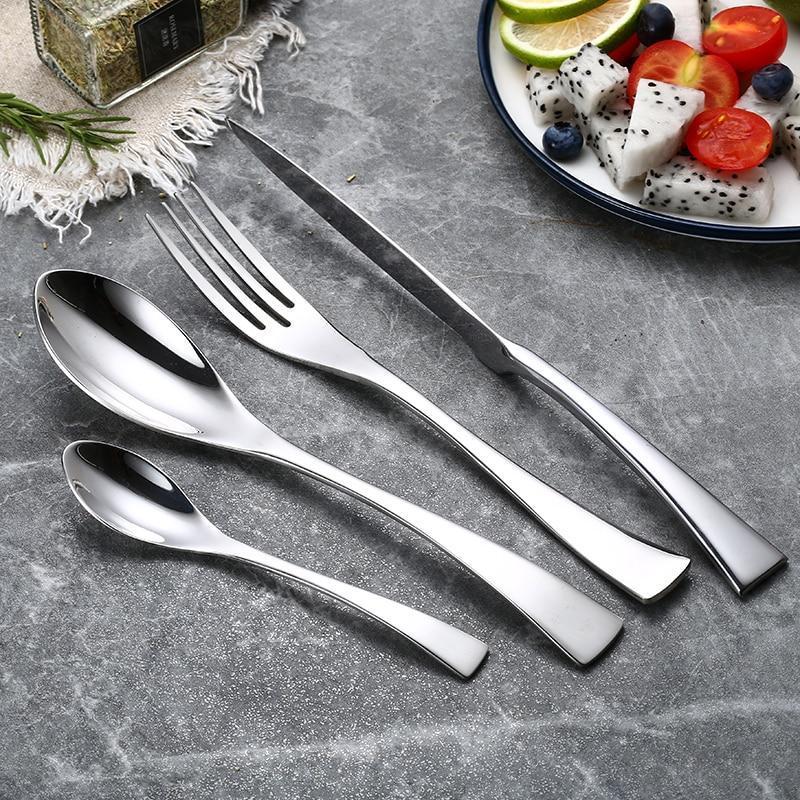 Handcrafted Stainless Steel Dishwasher Safe Flatware Cutlery Set