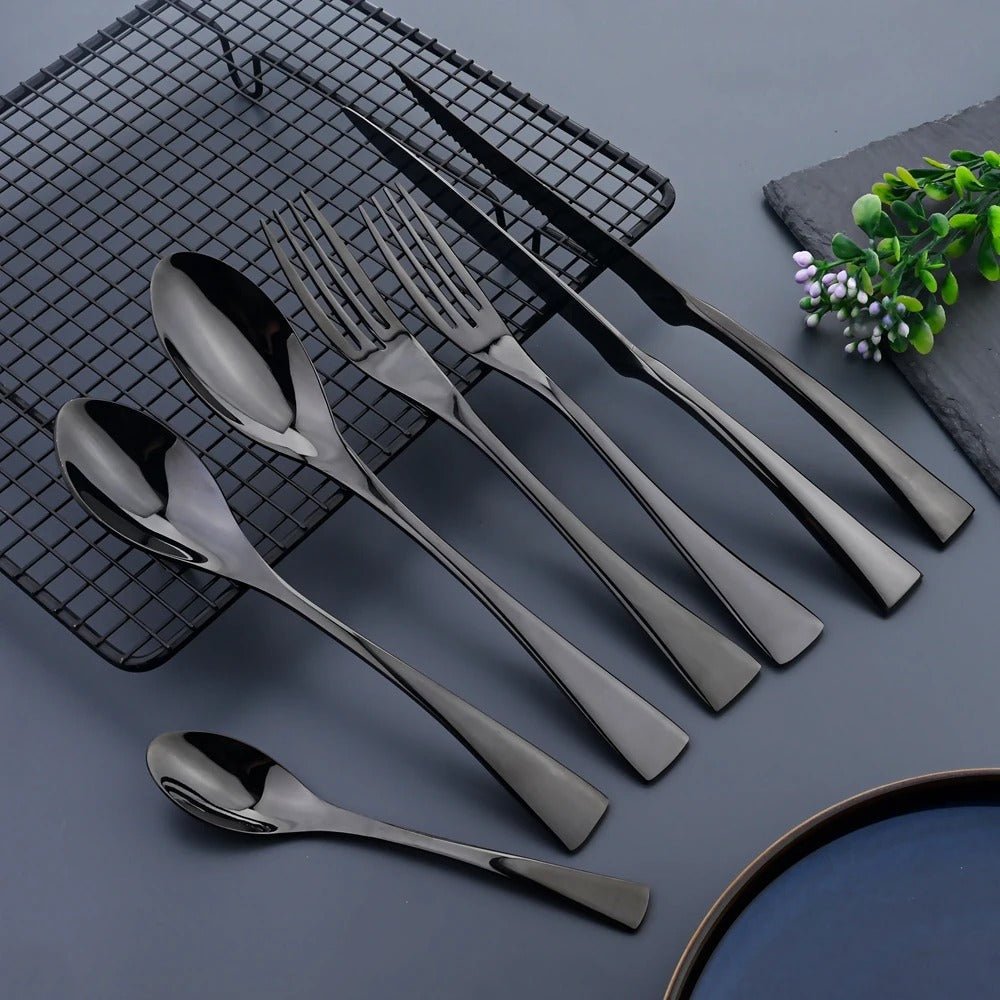 Forged Stainless Steel Galvanized Dishwasher Safe Flatware Cutlery Set