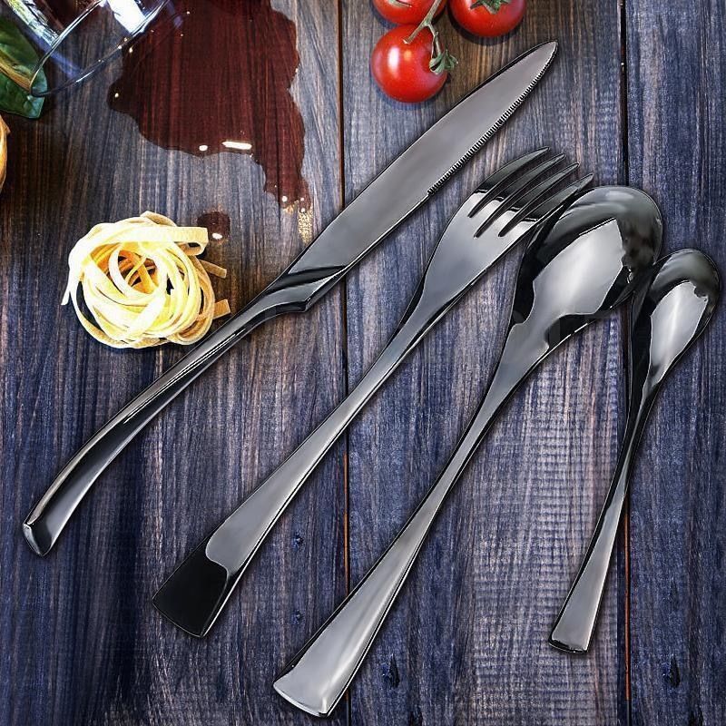 Forged Stainless Steel Galvanized Dishwasher Safe Flatware Cutlery Set
