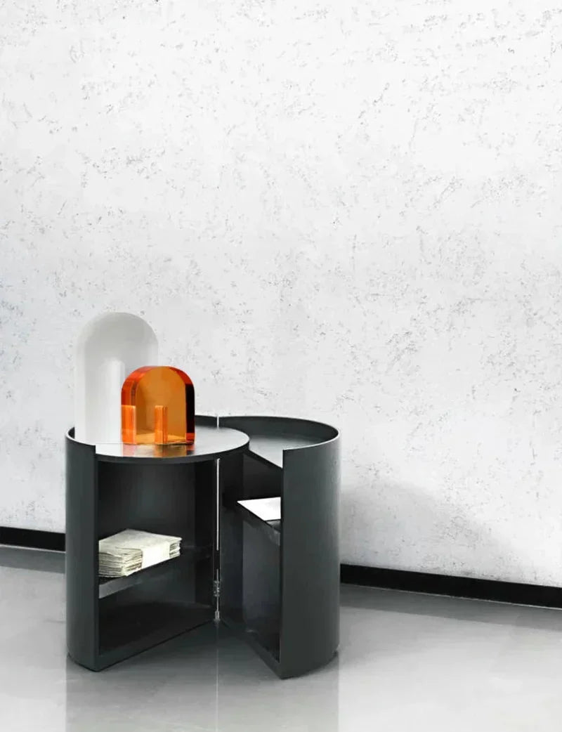 Geometric Polished Crystal Cube Arch Nonslip Bookends