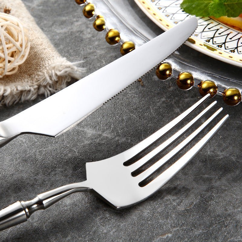Polished Stainless Steel Glossy Finish Dishwasher Safe Cutlery Set