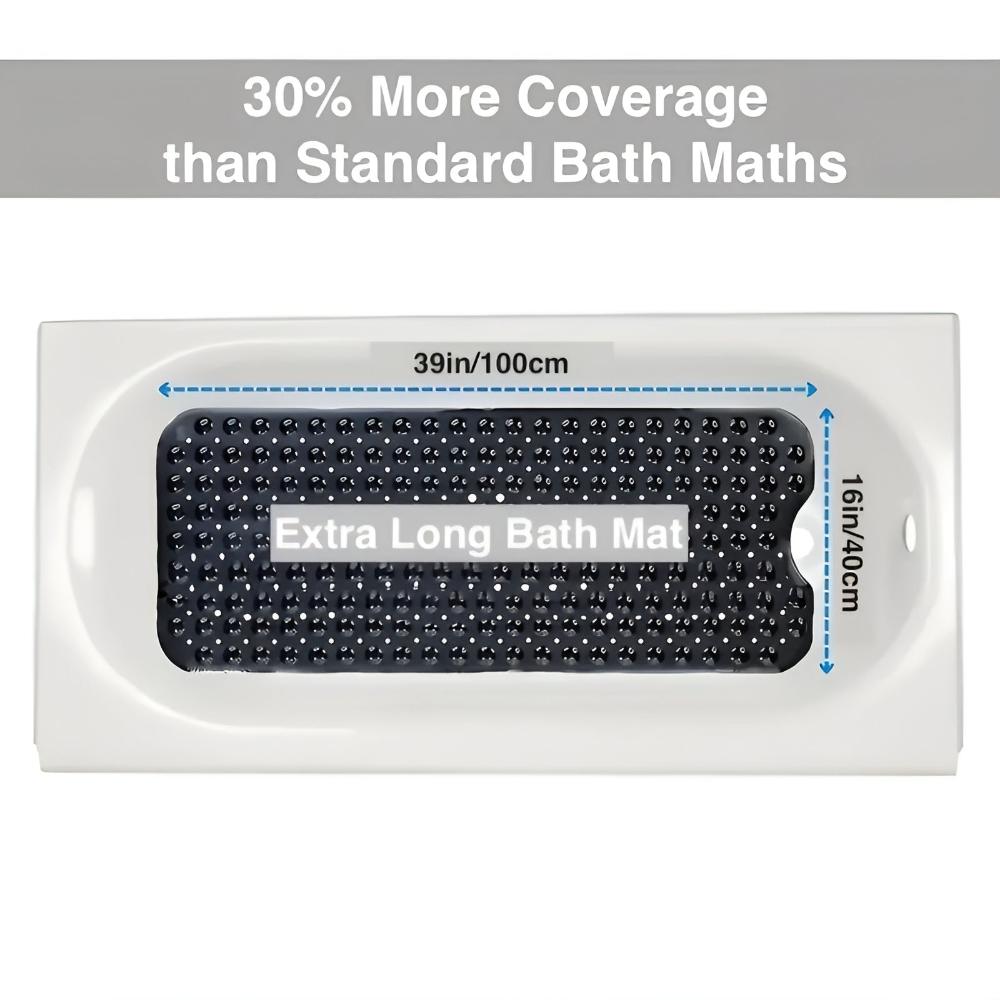Suction Grip Quick Drain Non-Slip Bath Mat