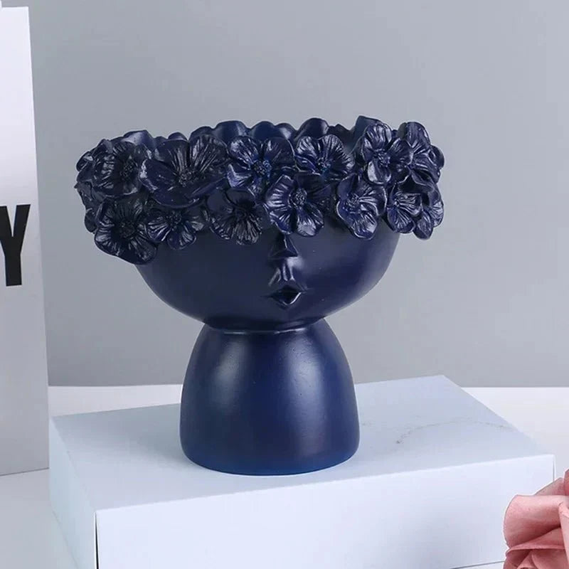 Handmade Artistic Resin Multifunctional Storage Vase Planter
